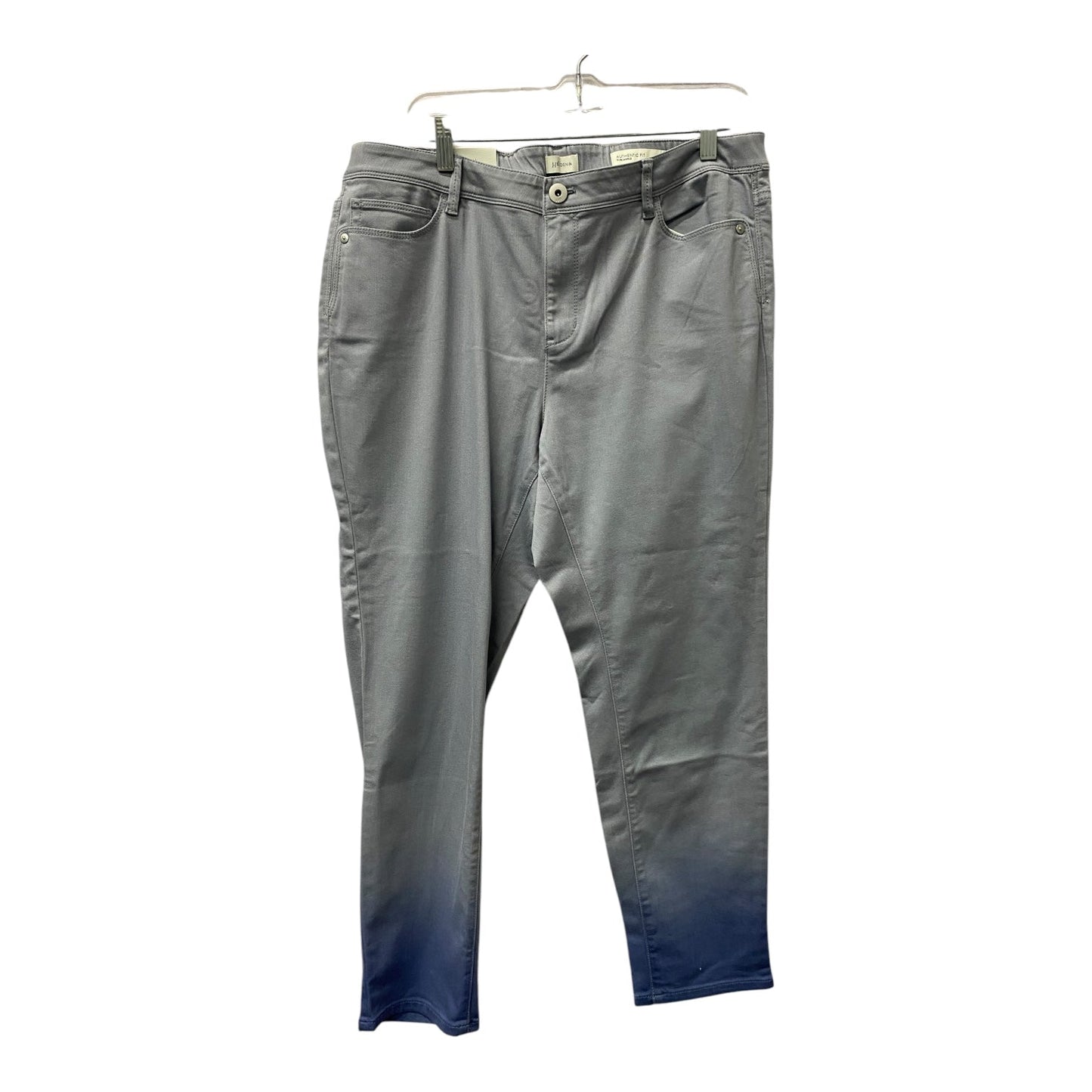 Jeans Straight By J. Jill In Grey, Size:16