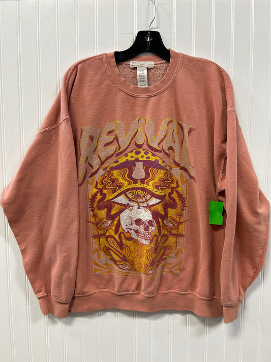 Sweatshirt Crewneck By Urban Outfitters In Orange, Size:L