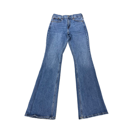 Jeans Boot Cut By Abercrombie And Fitch In Blue, Size:0