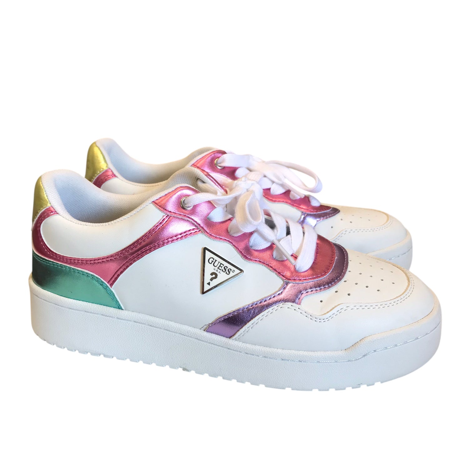 Shoes Sneakers By Guess In White, Size:10