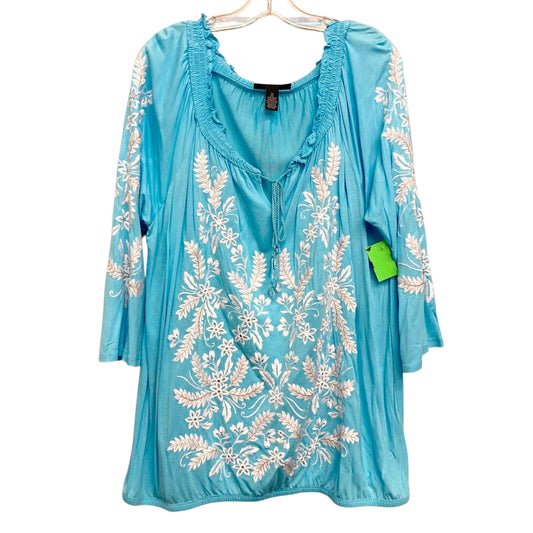 Top Ls By Inc In Blue, Size:1X