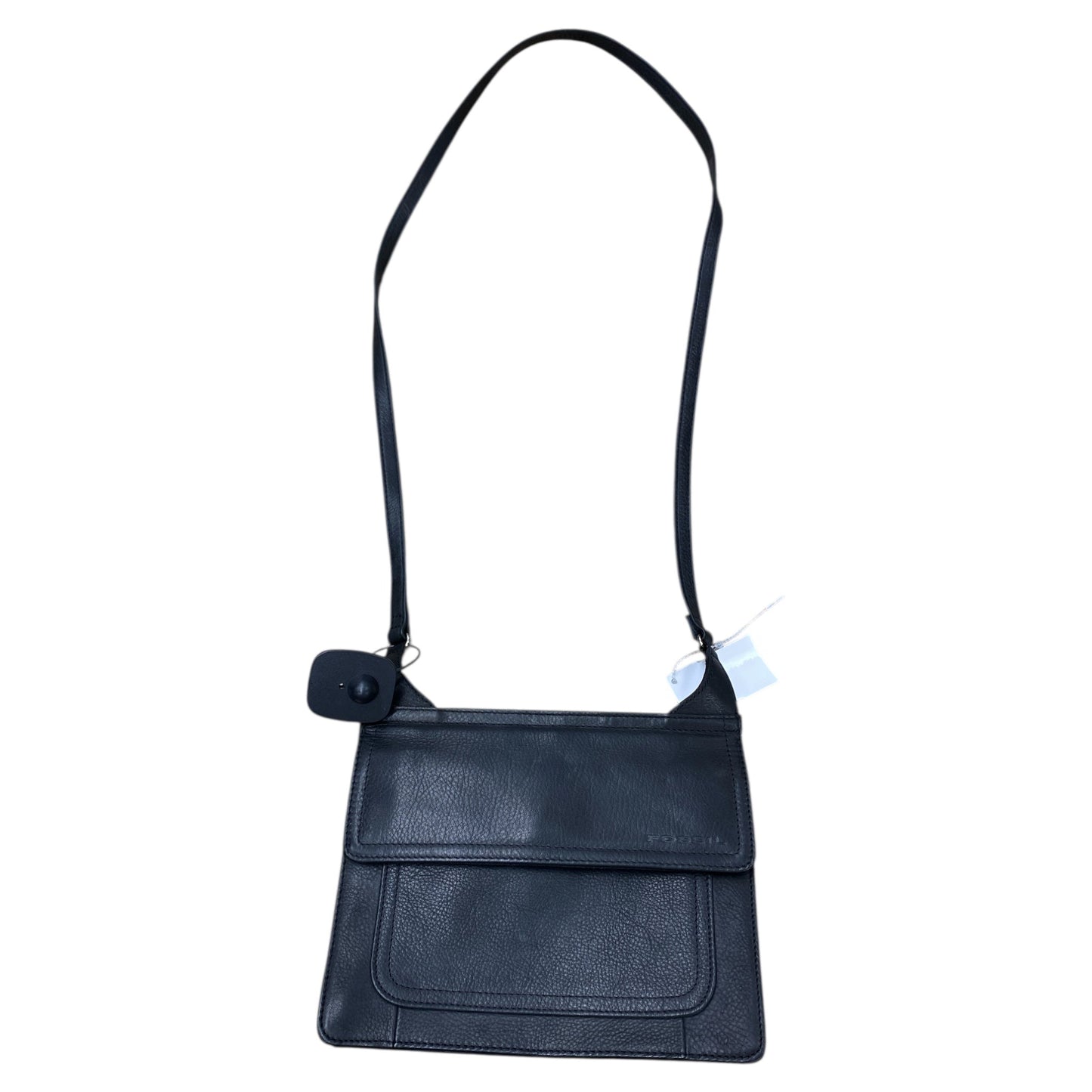 Handbag Leather By Fossil In Black, Size:Medium