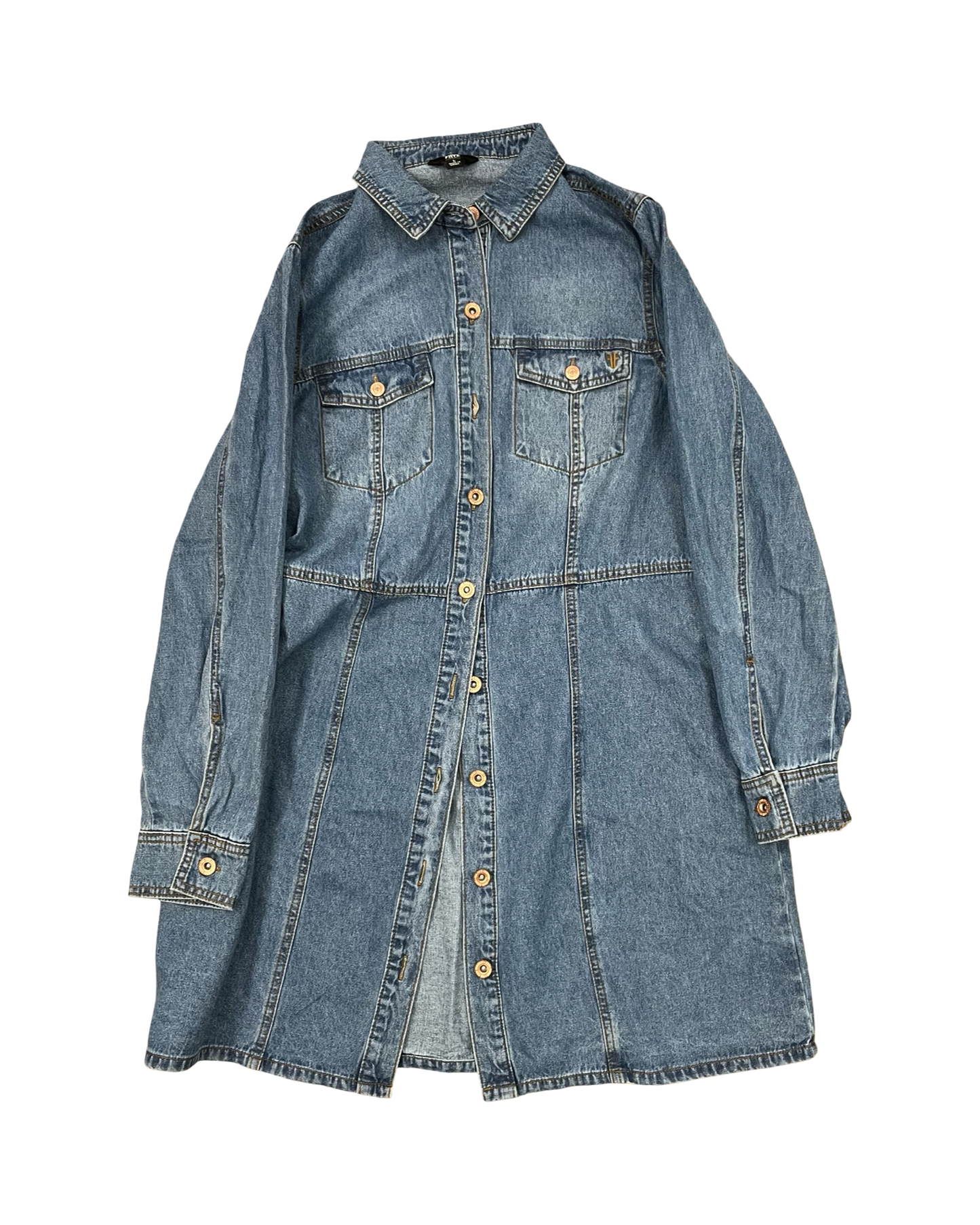 Dress Designer By Frye In Blue Denim, Size:L