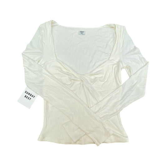 Top Ls By Sunday Best In Cream, Size:S