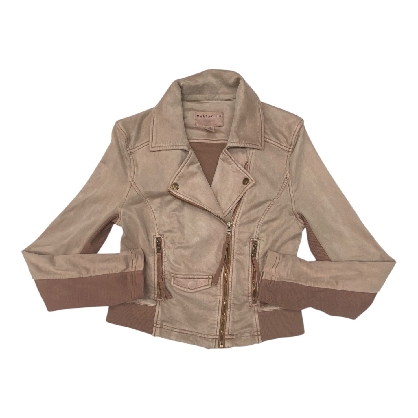 Jacket Moto By Marrakech In Pink, Size:Xs