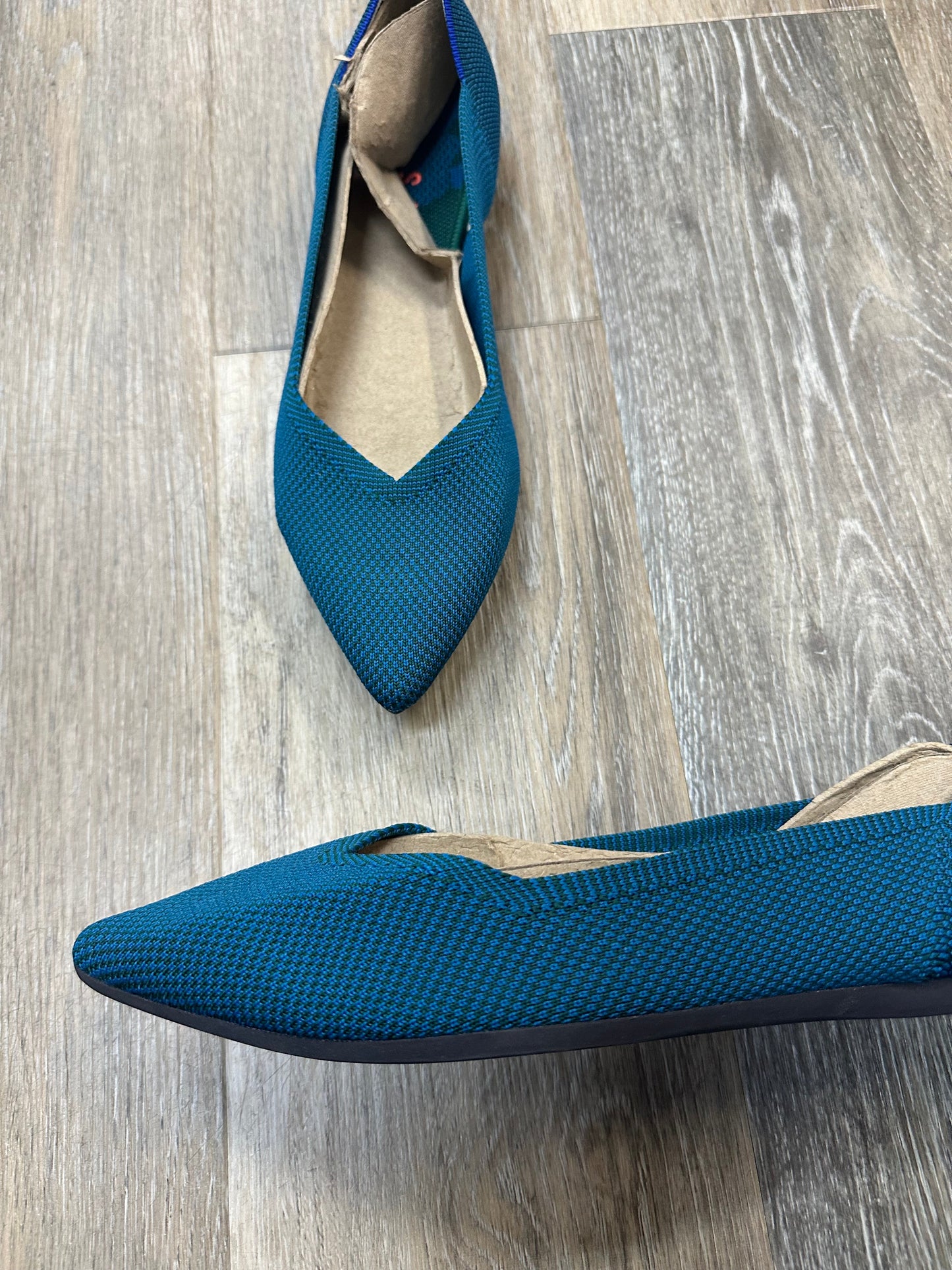 Shoes Flats By Rothys In Teal, Size: 10