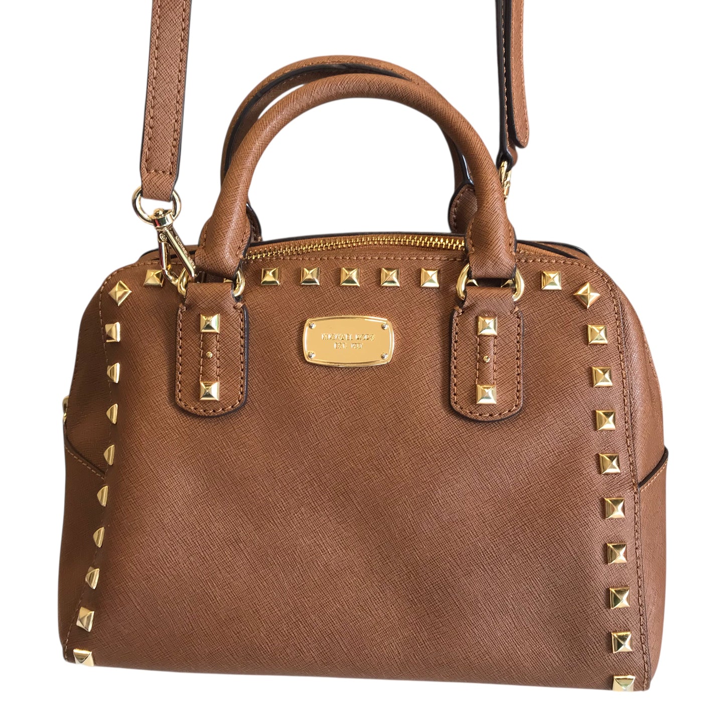 Handbag Designer By Michael Kors In Tan, Size:Medium