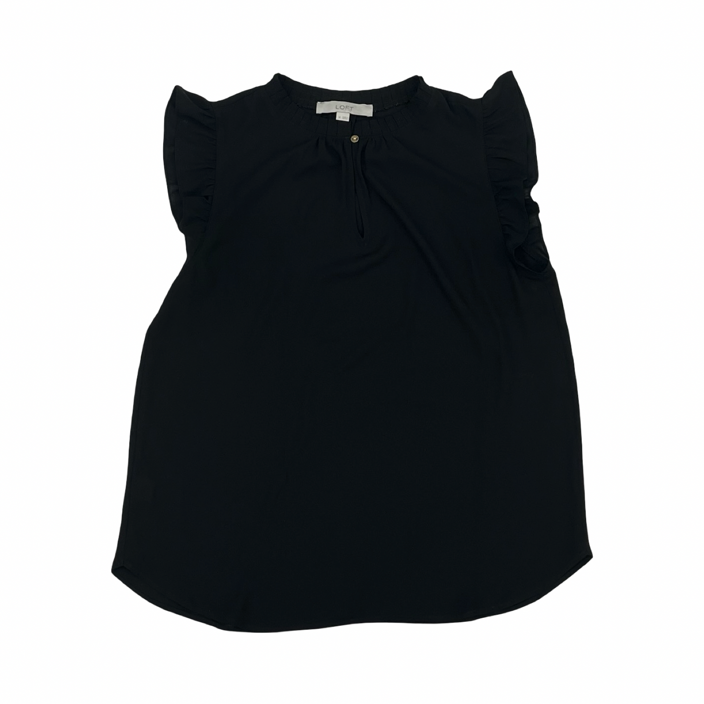 Blouse Sleeveless By Loft In Black, Size:M