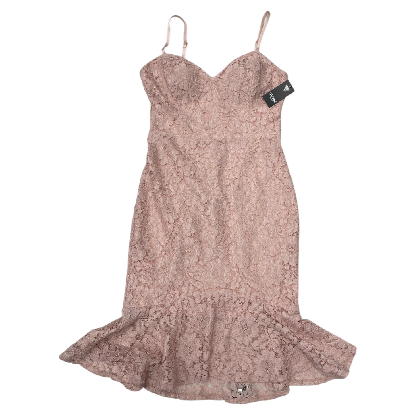 Dress Party Midi By Guess In Pink, Size:10