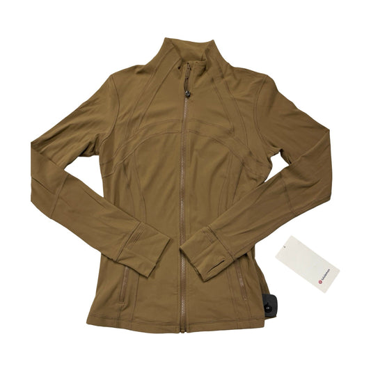 Athletic Jacket By Lululemon In Brown, Size:8