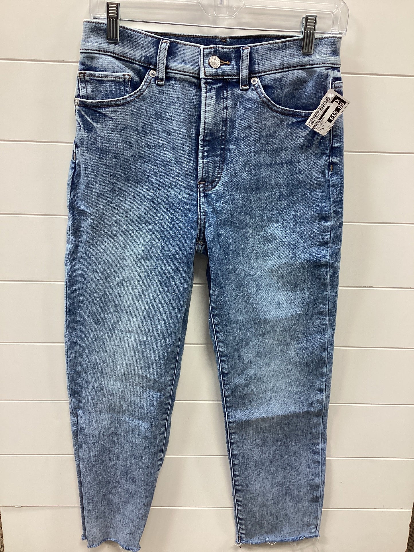 Jeans Skinny By Express In Blue Denim, Size:6