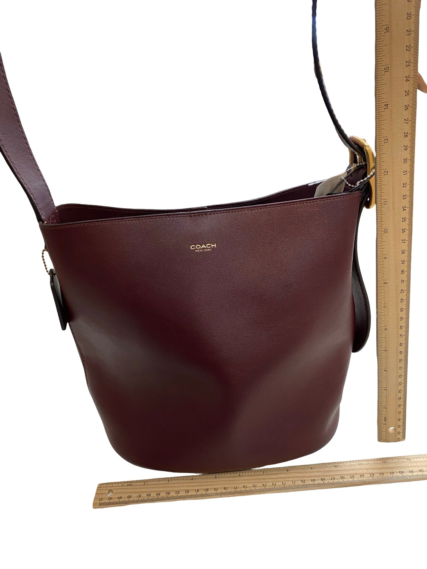 Handbag Designer By Coach In Purple, Size:Large
