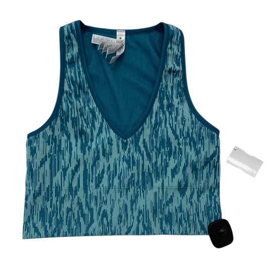 Athletic Tank Top By Athleta In Blue & Green, Size:M