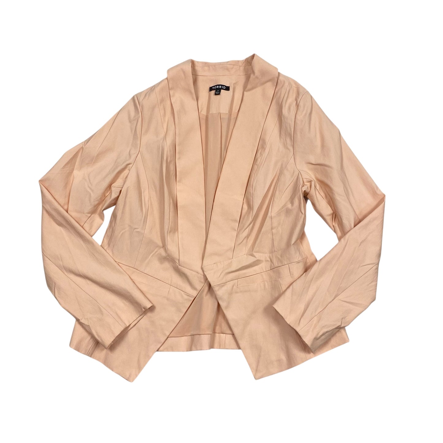 Blazer By Torrid In Peach, Size:1X