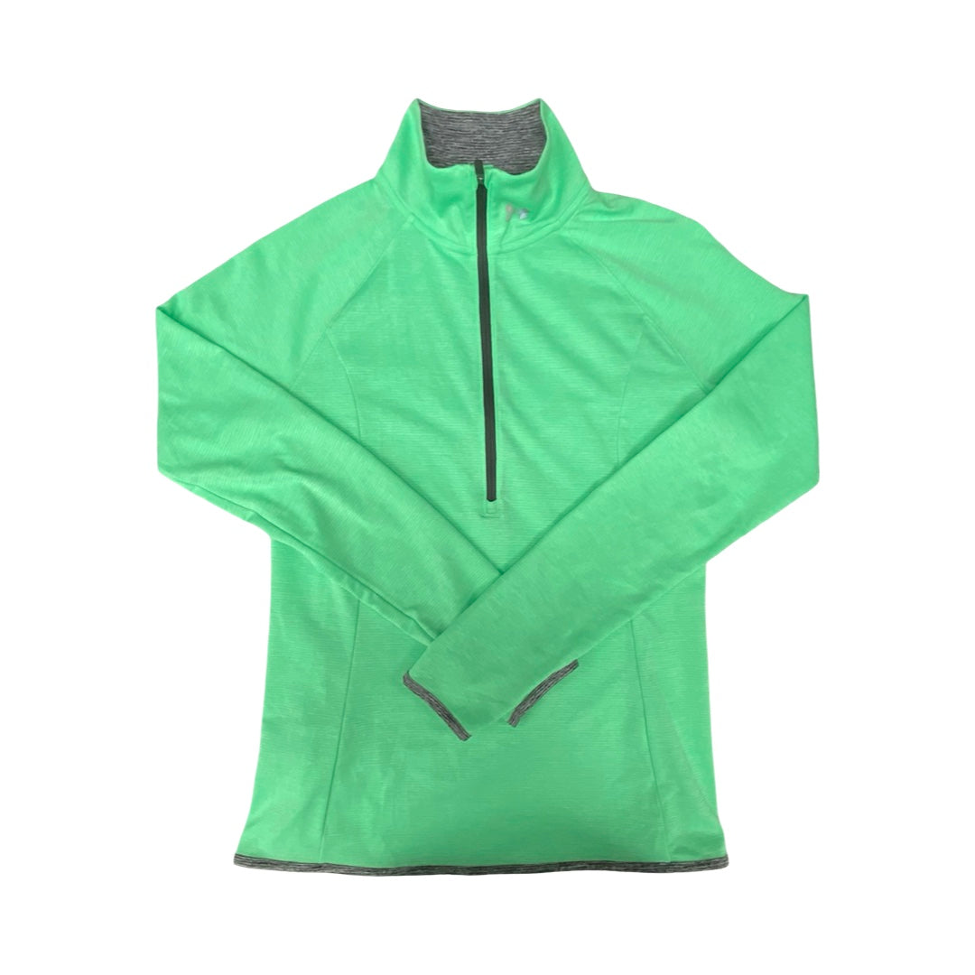 Athletic Top Ls Collar By Under Armour In Green & Grey, Size:S