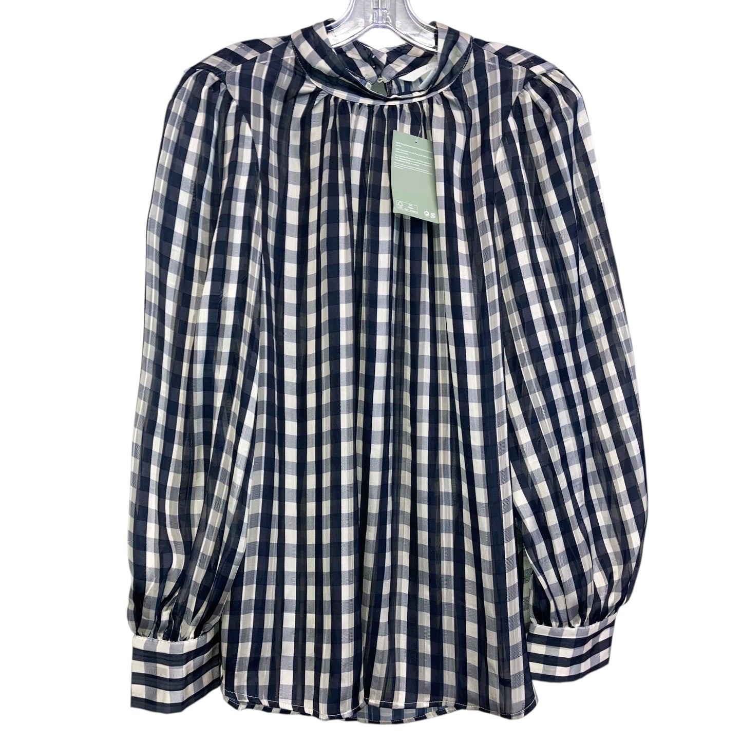 Top Ls By H&M In Plaid Pattern, Size:L