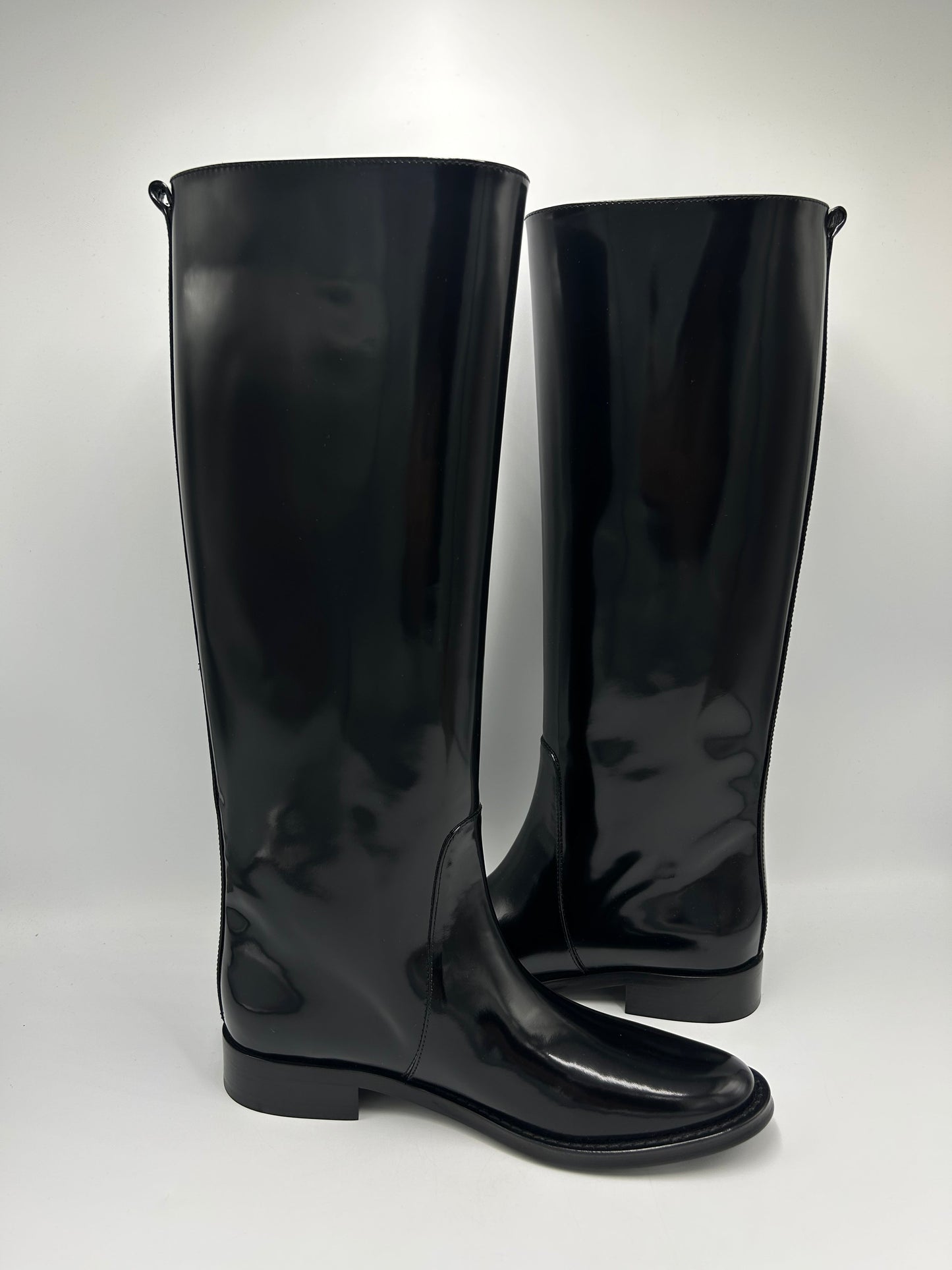 Yves Saint Laurent YSL Hunt Designer Luxury Riding Boots, Size: 8 (38)