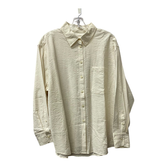 Blouse Ls By A New Day In Cream, Size:L