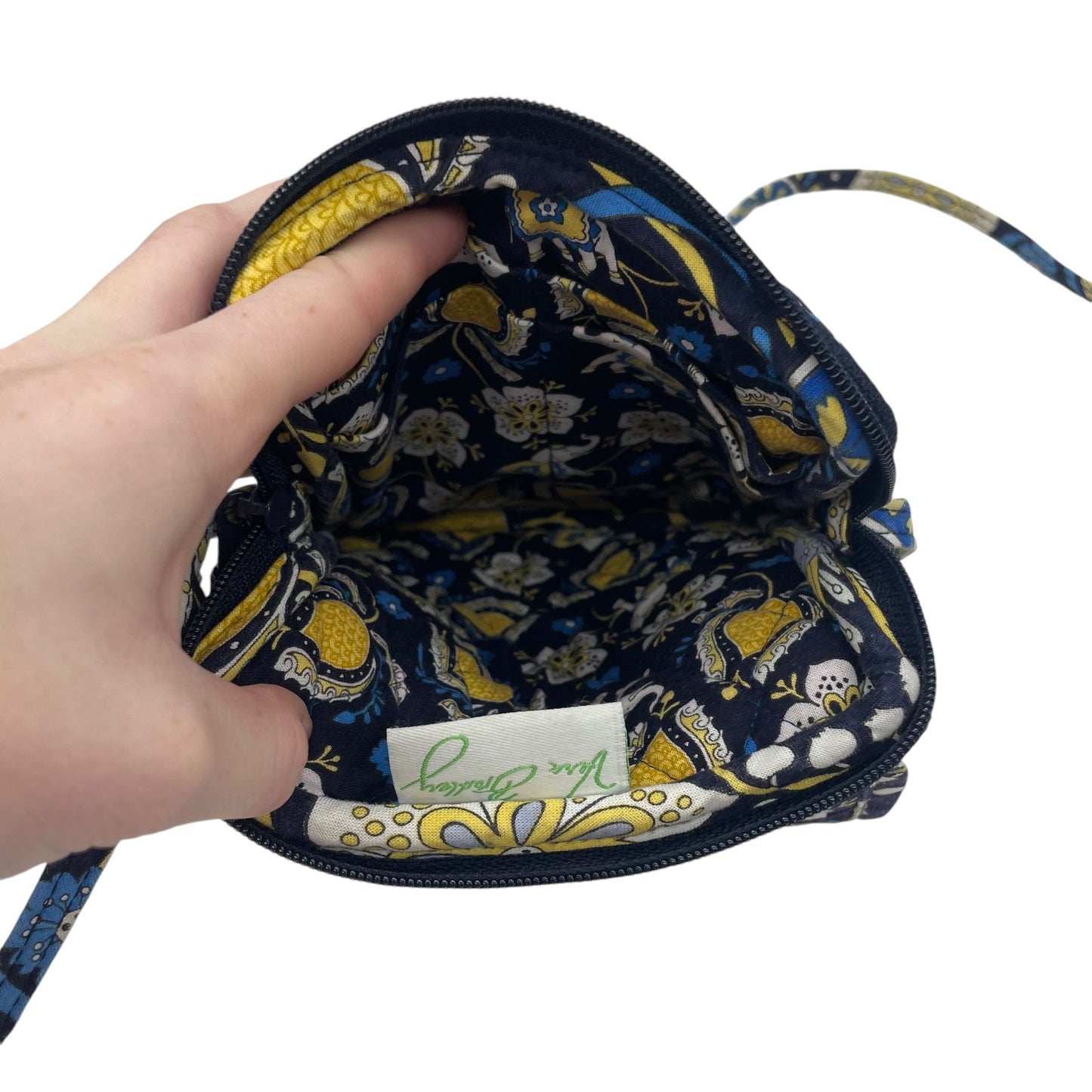 BLUE & YELLOW CROSSBODY by VERA BRADLEY Size:SMALL