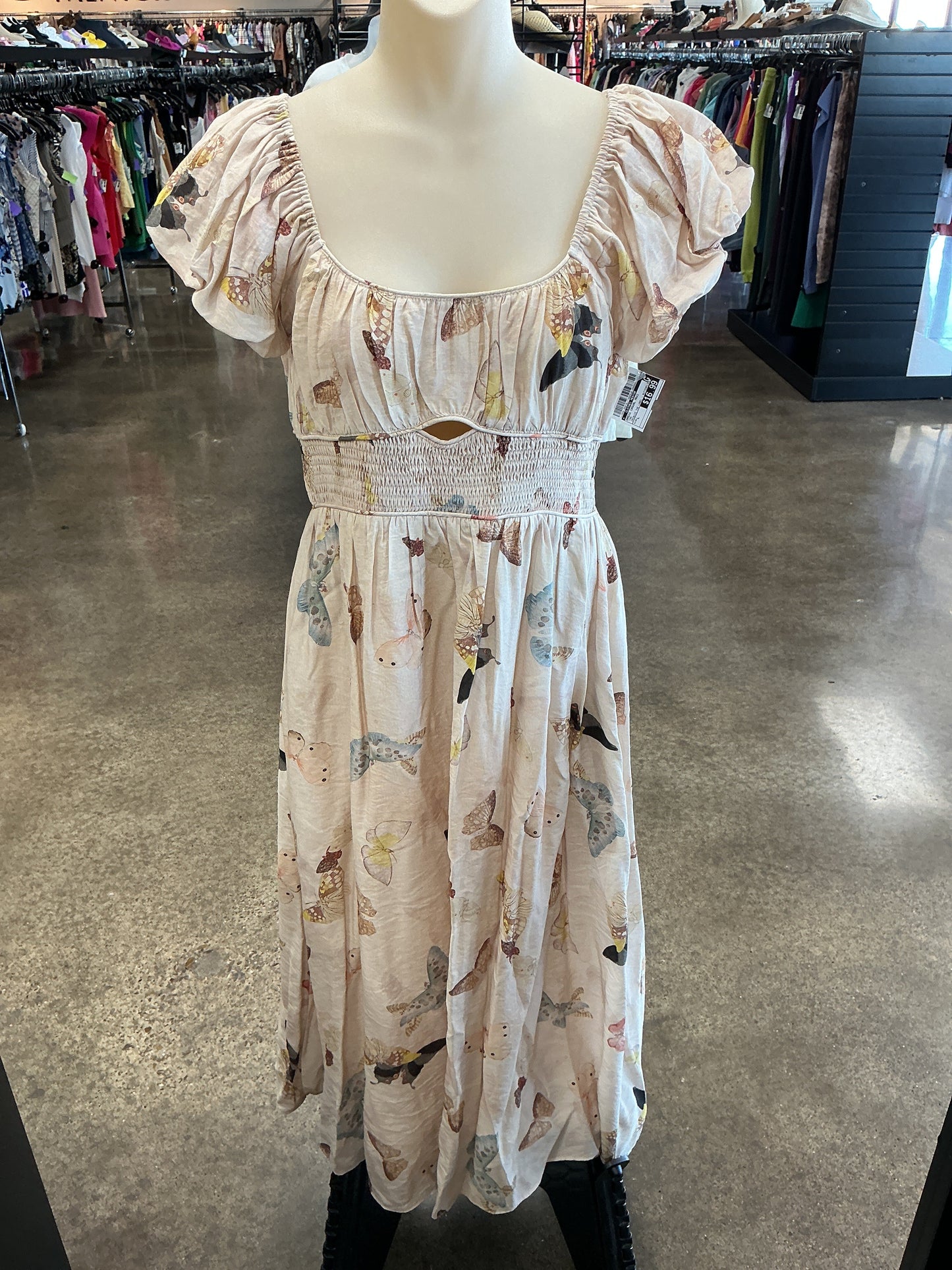 Dress Casual Maxi By Clothes Mentor In Tan, Size:L