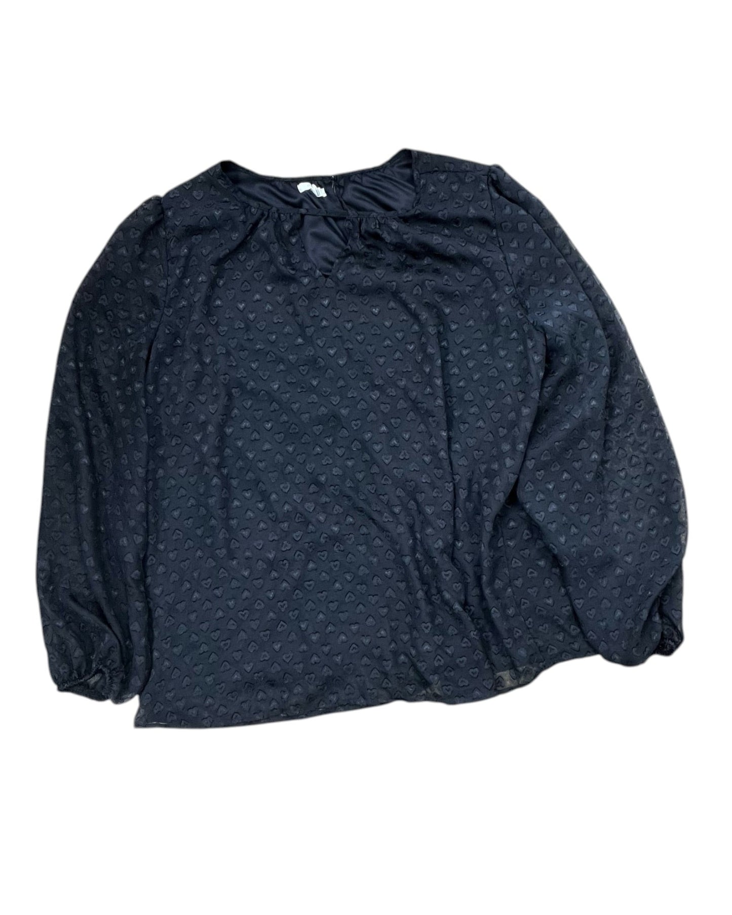Top Ls By Maurices In Black, Size:1X