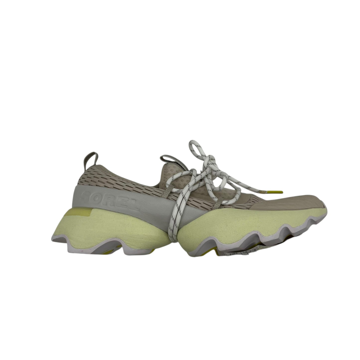 Shoes Sneakers By Sorel In Green & Tan, Size:6.5