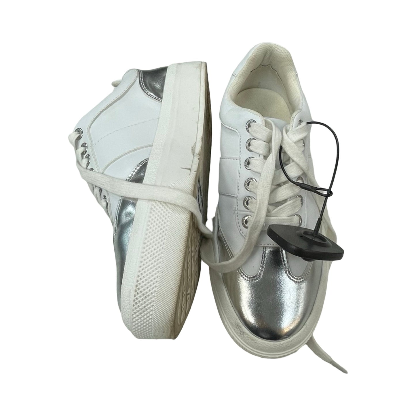 Shoes Athletic By J Slides In White, Size:6.5