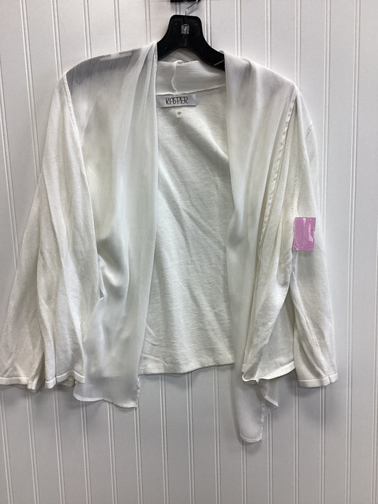 Blouse Ls By Kasper In White, Size:L
