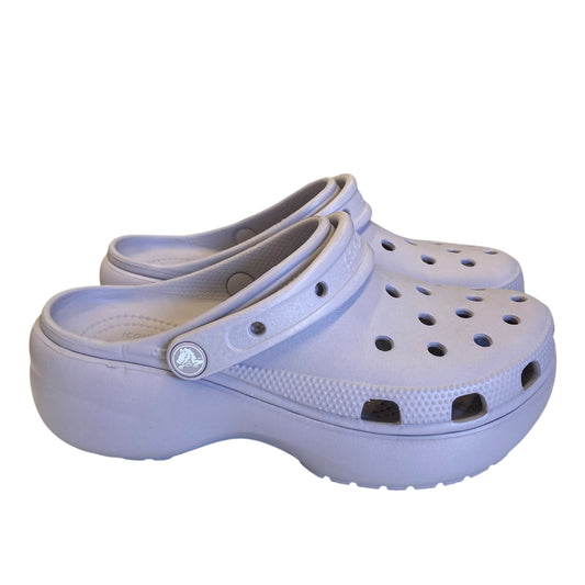 Shoes Flats By Crocs In Purple, Size:8