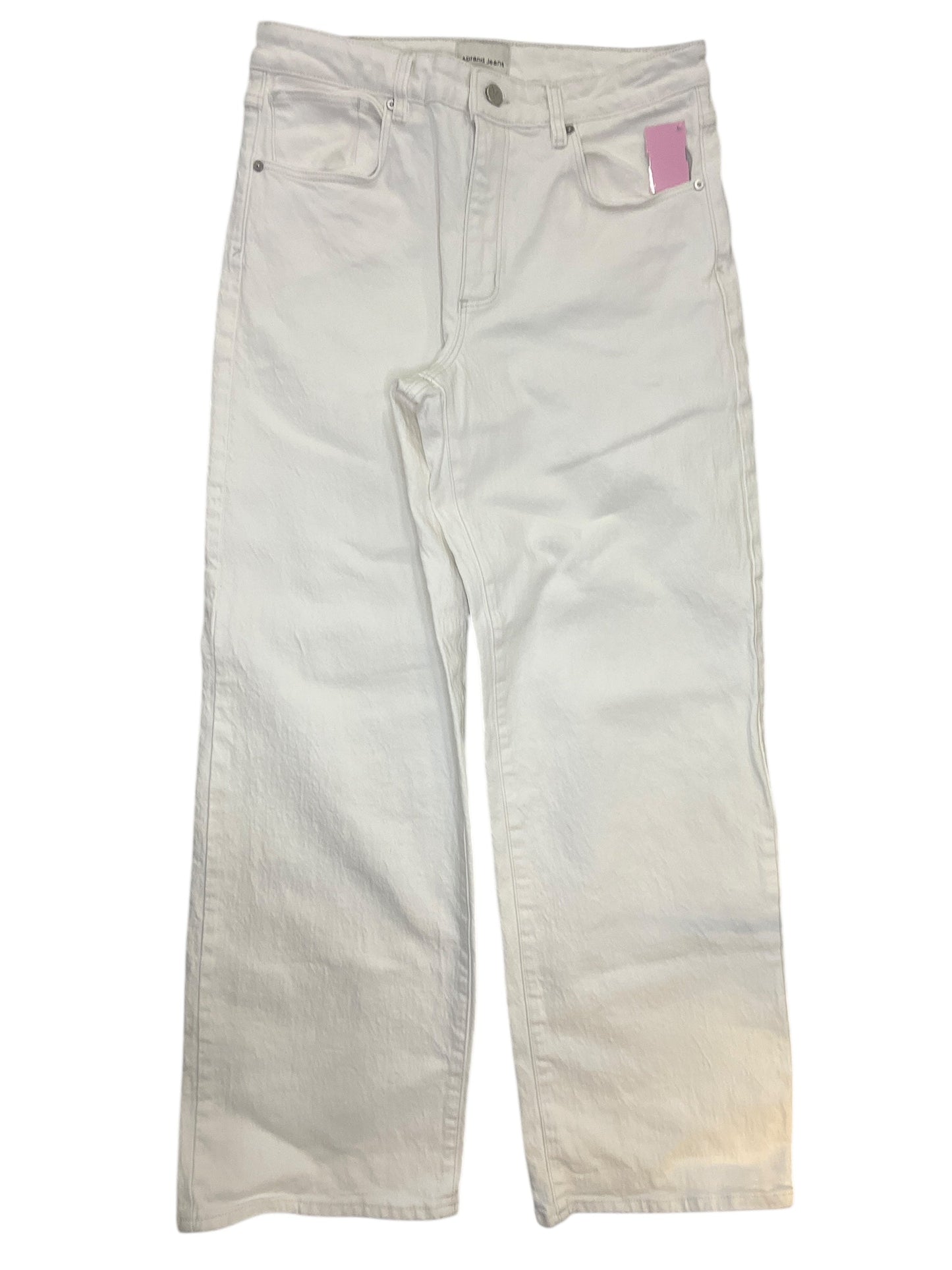 Jeans Wide Leg By Cma In White Denim, Size:8