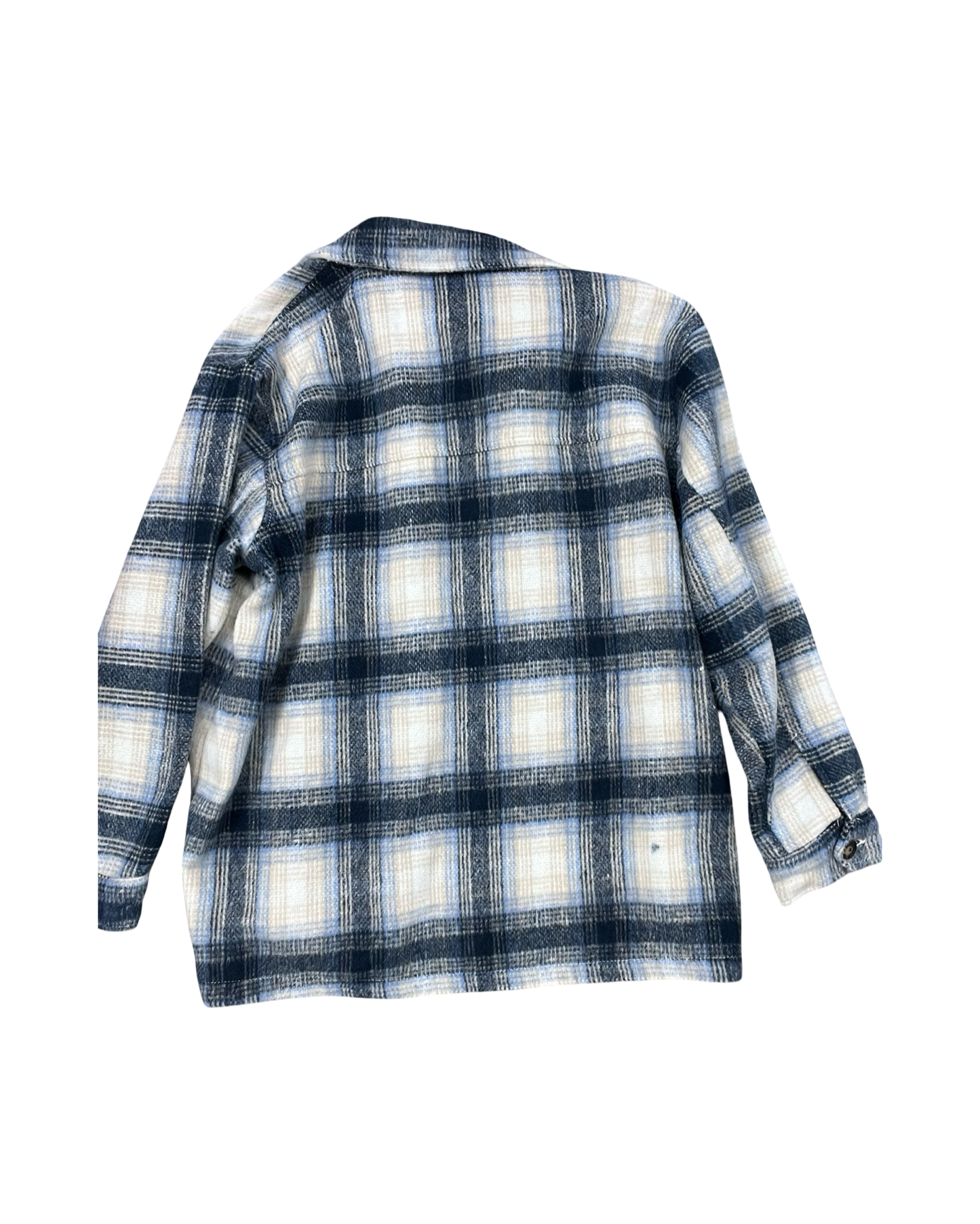 Jacket Shirt By Time And Tru In Blue & White, Size:1X