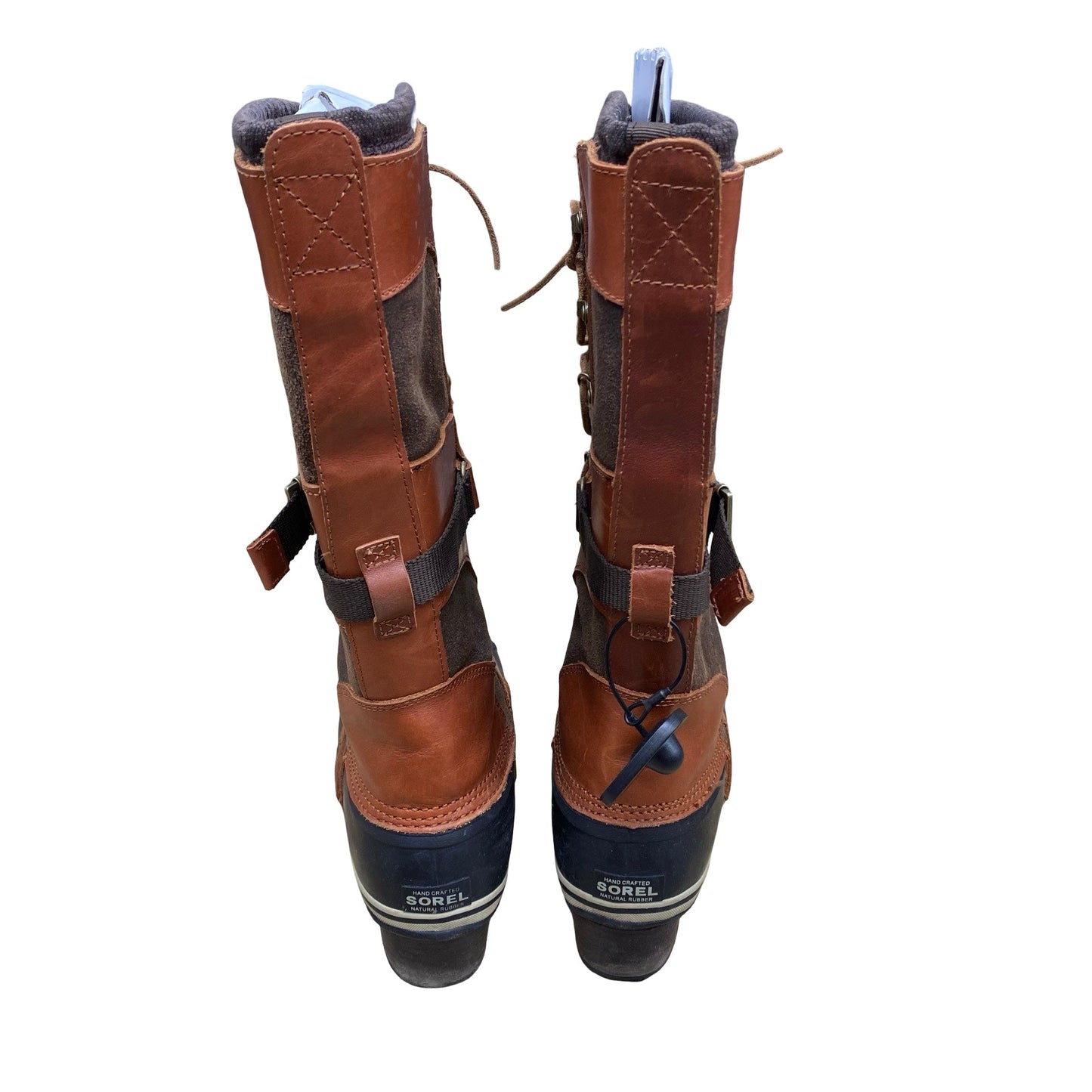 Boots Designer By Sorel In Black & Brown, Size:10.5