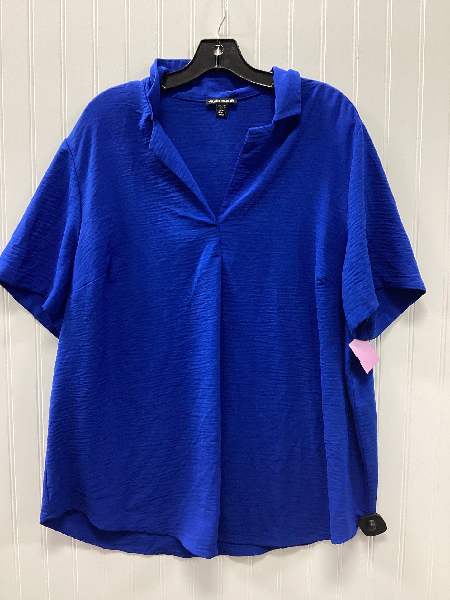 Top Ss By Hilary Radley In Blue, Size:1X