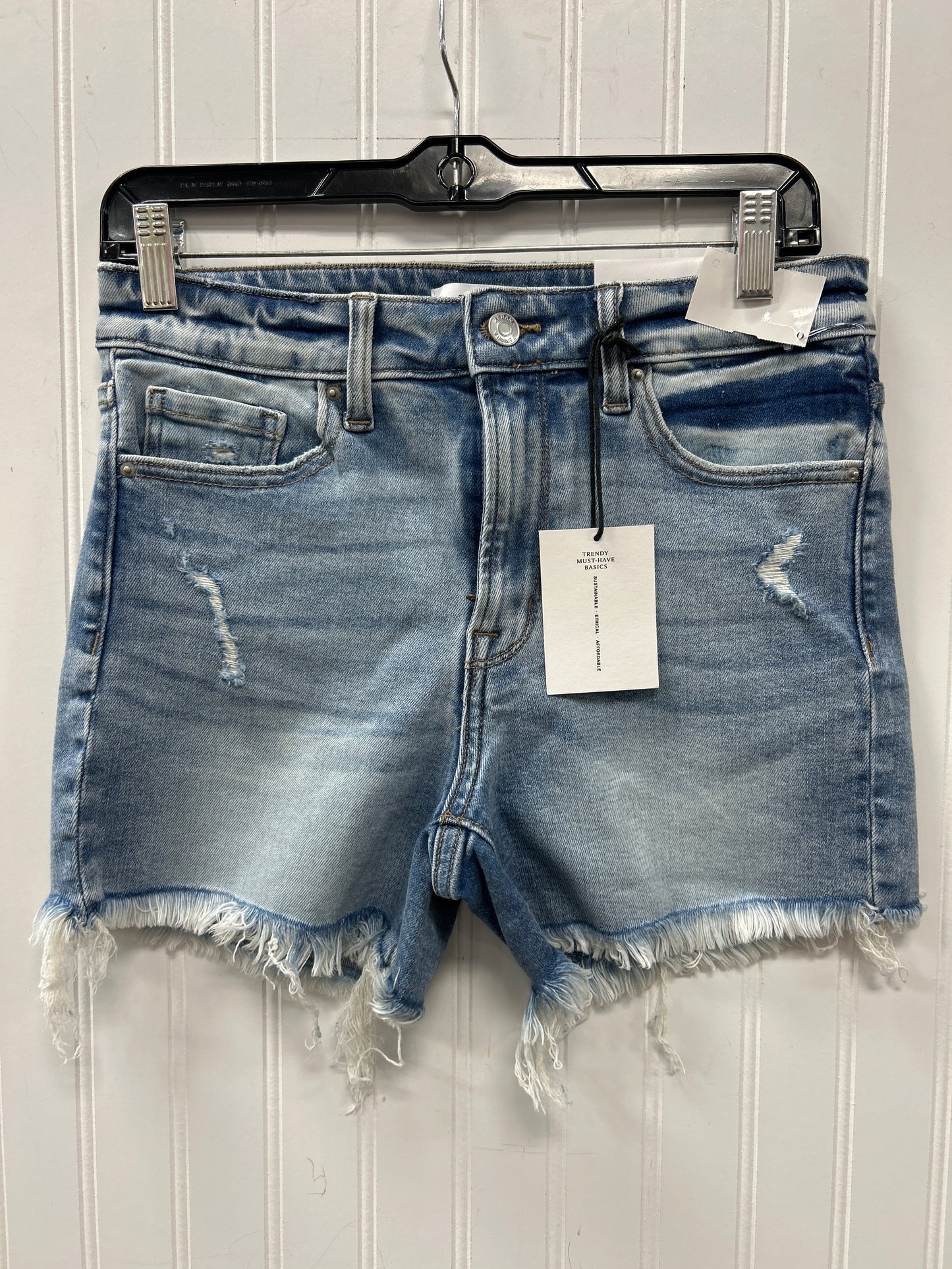 Shorts By Zenana In Blue Denim, Size:M