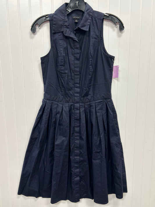 Dress Casual Midi By Ann Taylor In Navy, Size:0
