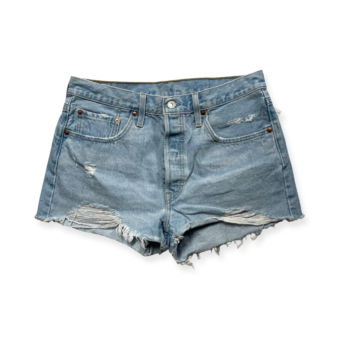 Shorts By Levis In Blue Denim, Size:12