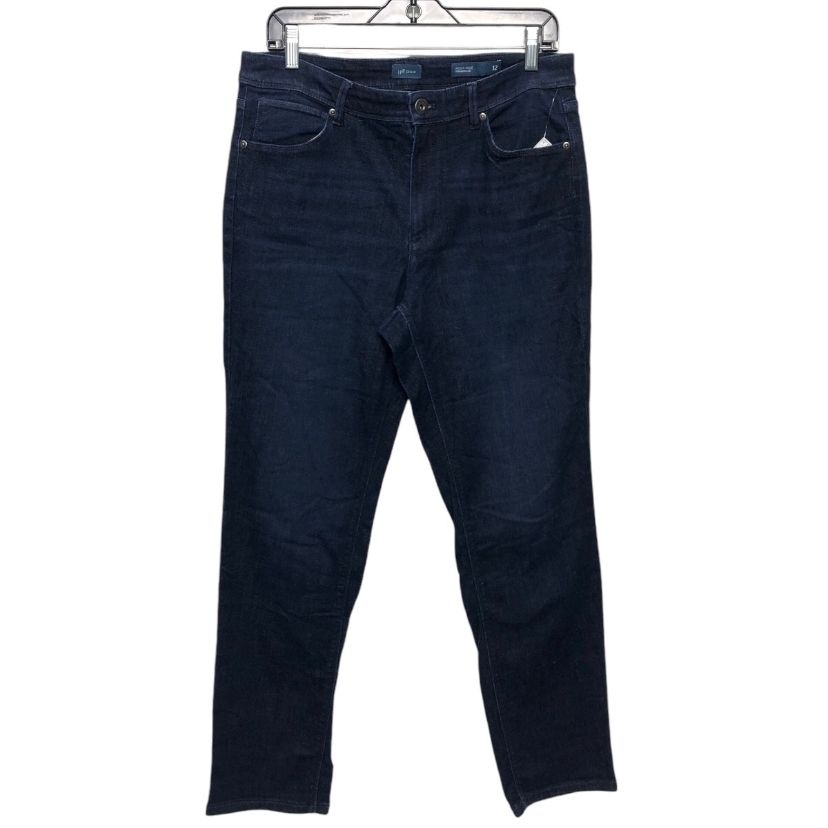 Jeans Straight By J. Jill In Blue Denim, Size:12