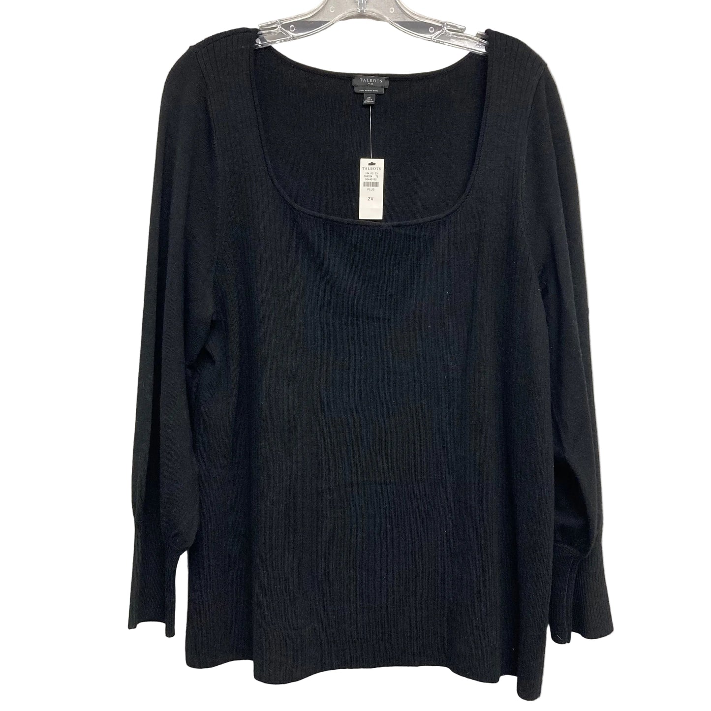 Sweater By Talbots In Black, Size:2X