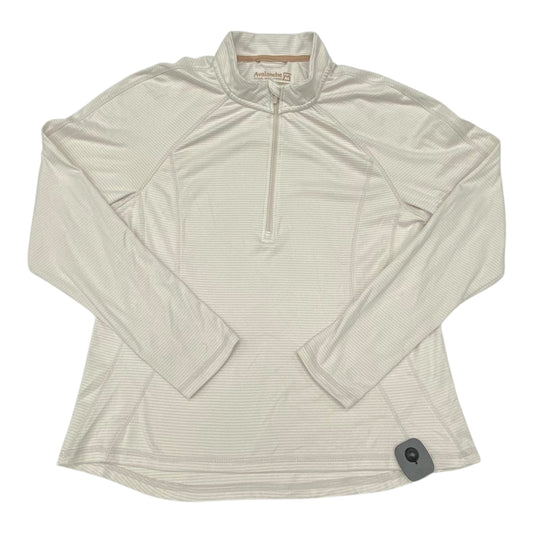 Athletic Top Ls Collar By Avalanche In Striped Pattern, Size:Xl
