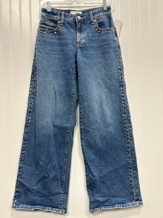 Jeans Wide Leg By Pink In Blue Denim, Size:0