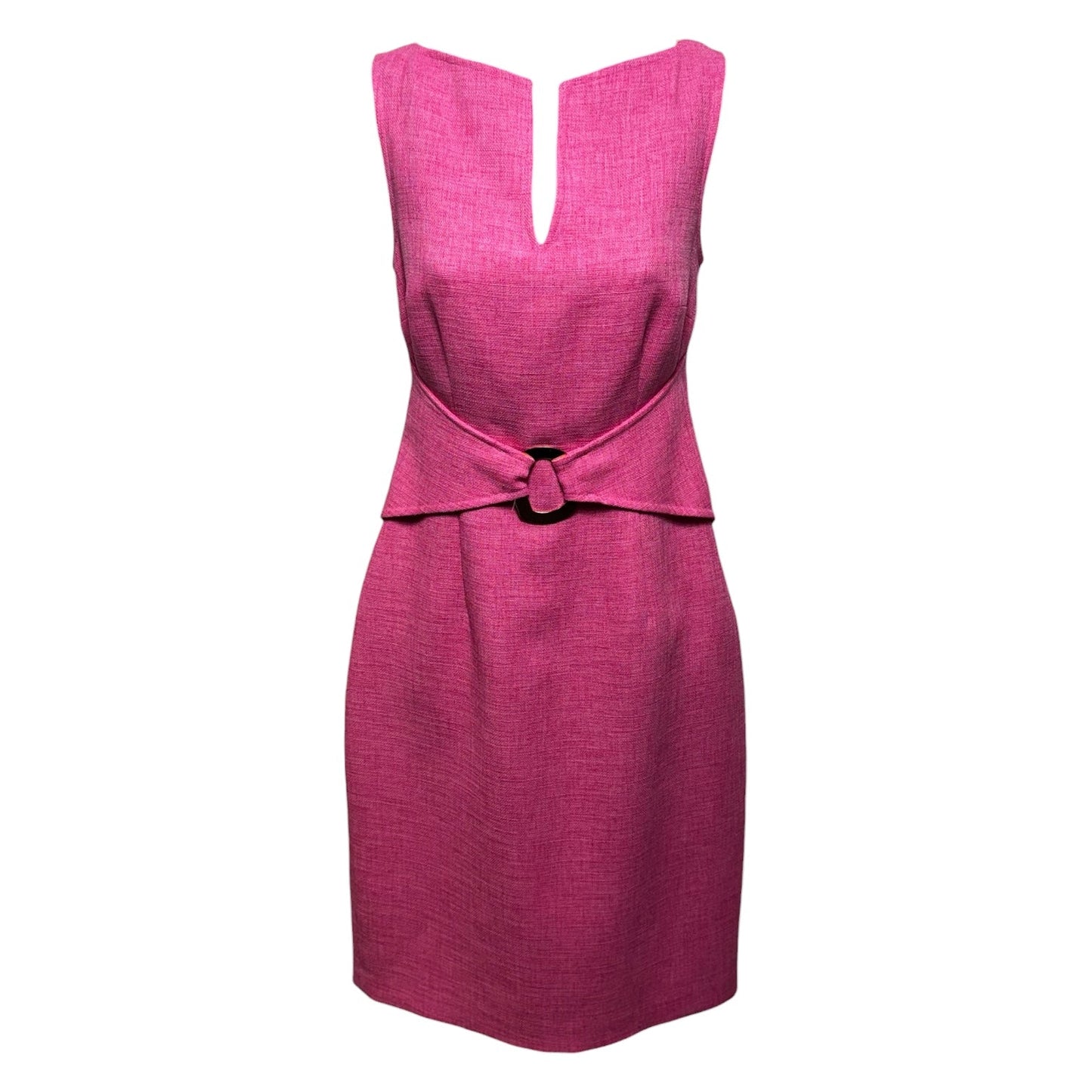 Sheath Midi Dress By David Meister In Pink, Size: 2