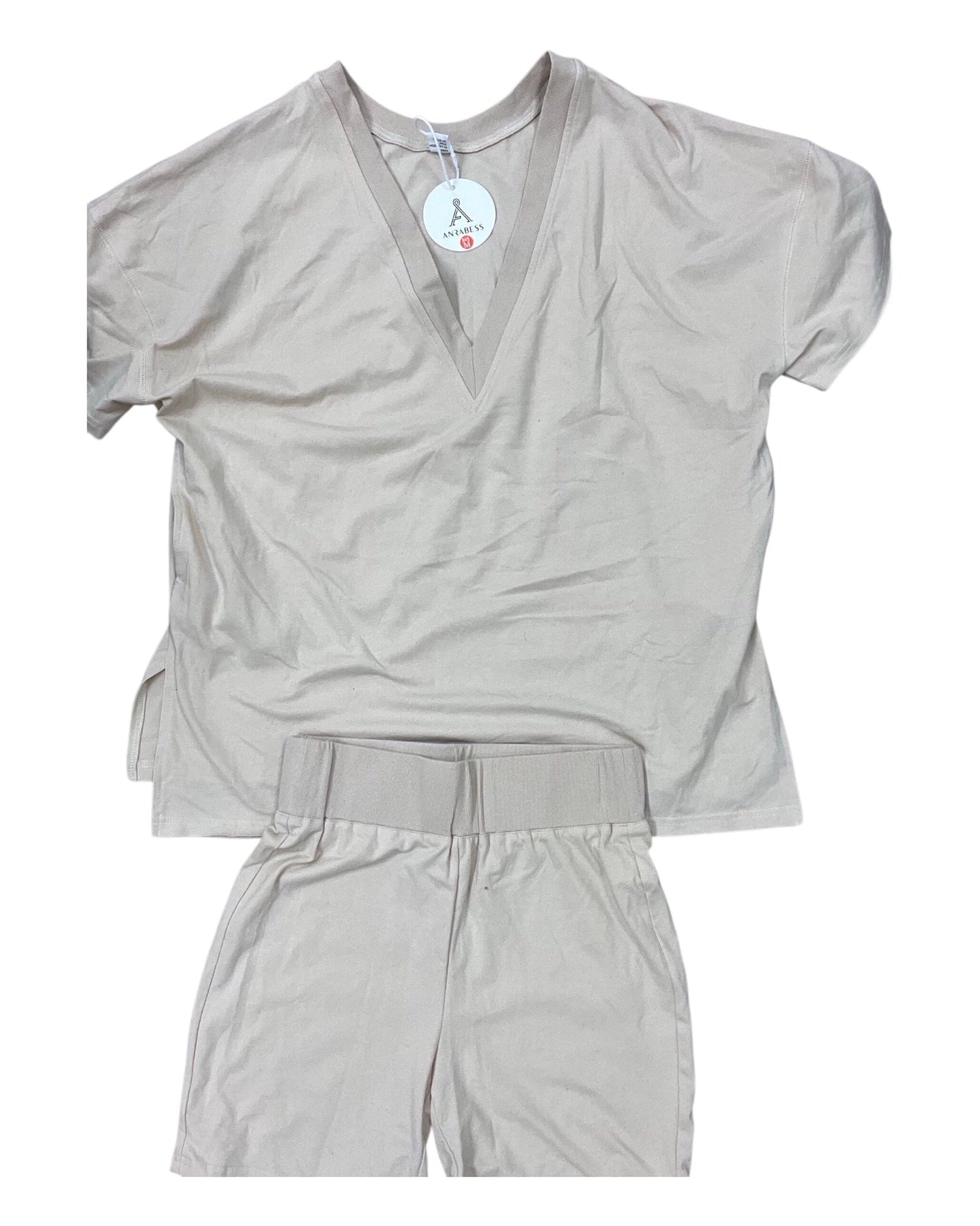 Lounge Set Shorts By Anrabess In Tan, Size:M