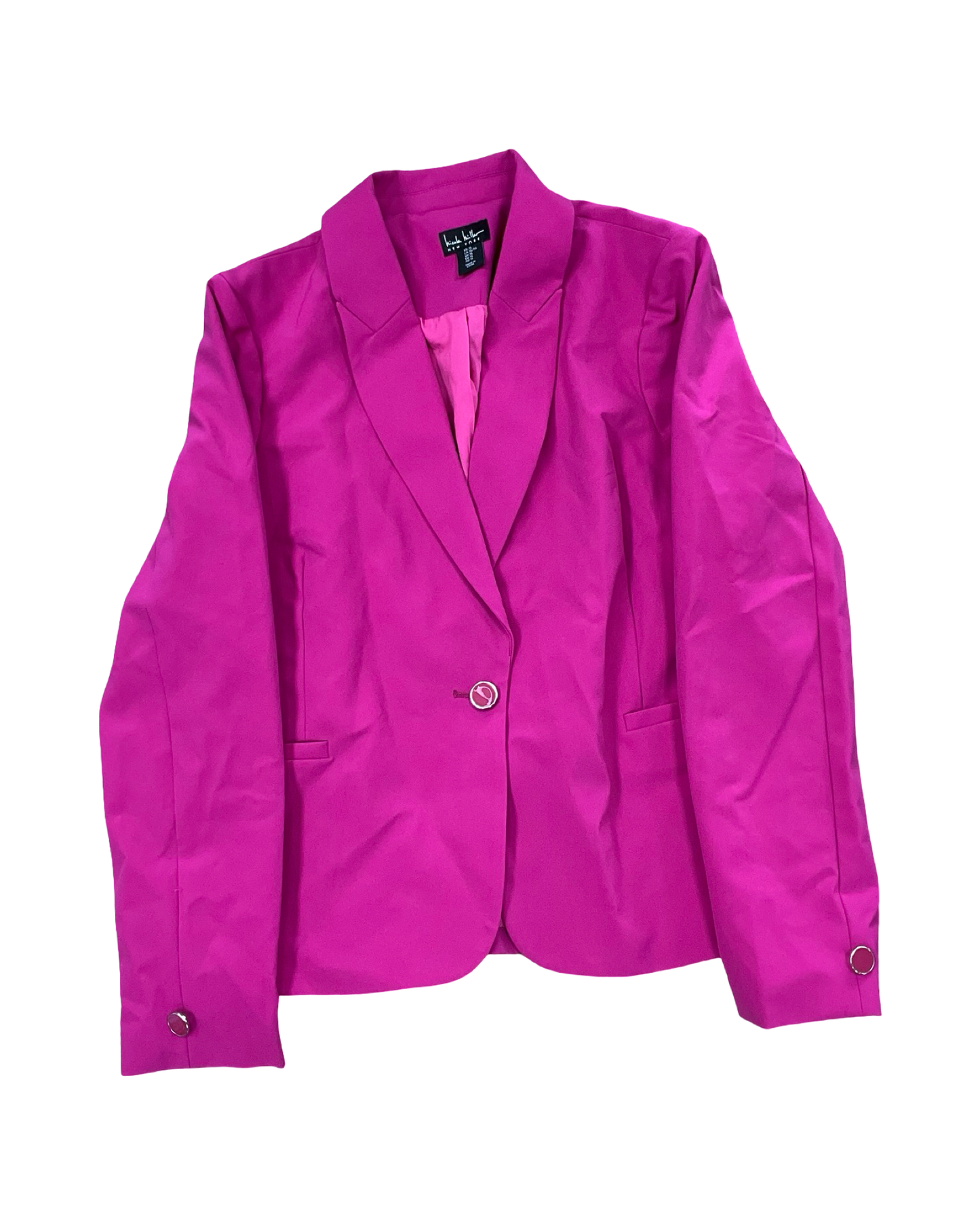 Blazer By Nicole Miller In Pink, Size:Xl