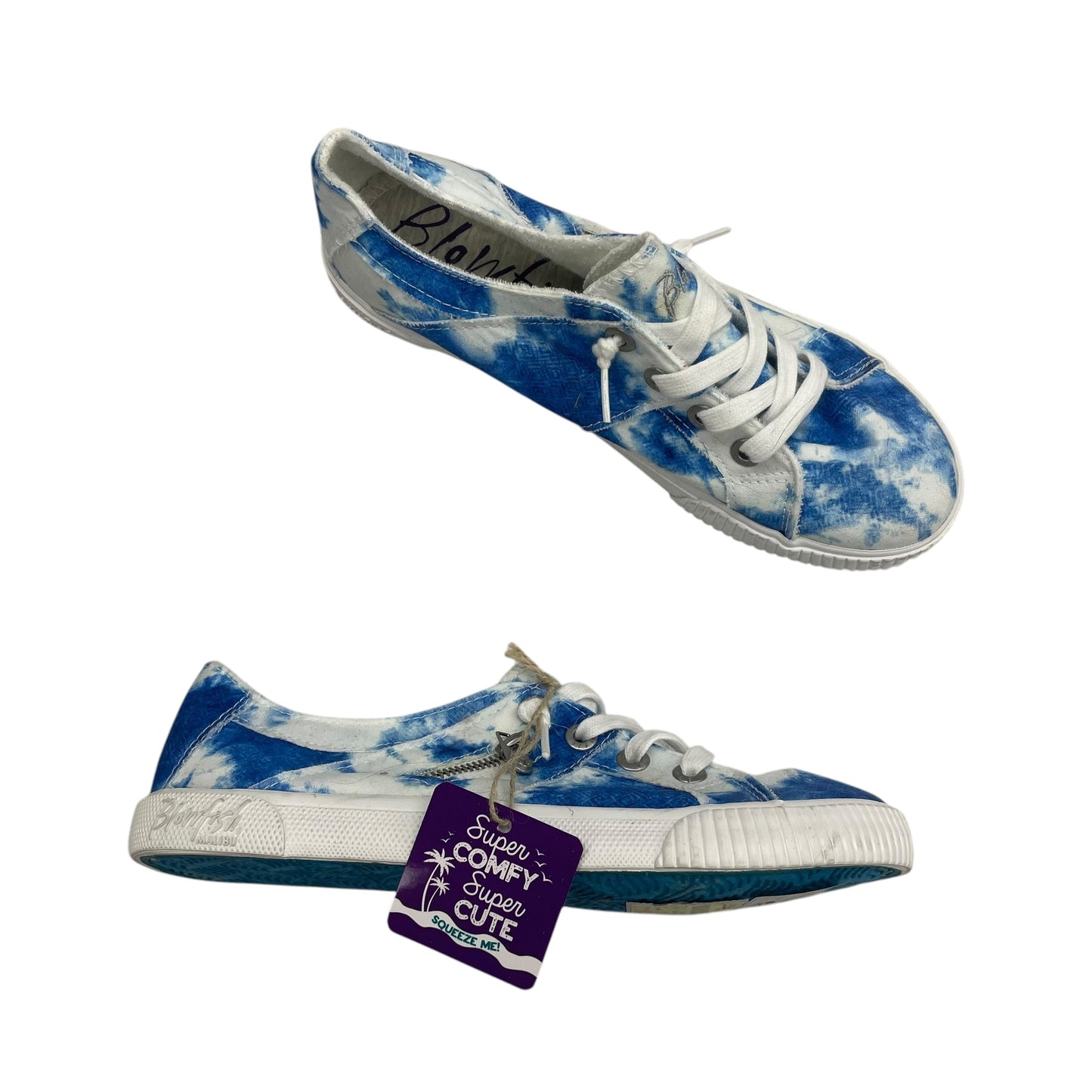 Shoes Sneakers By Blowfish In Blue & White, Size:9