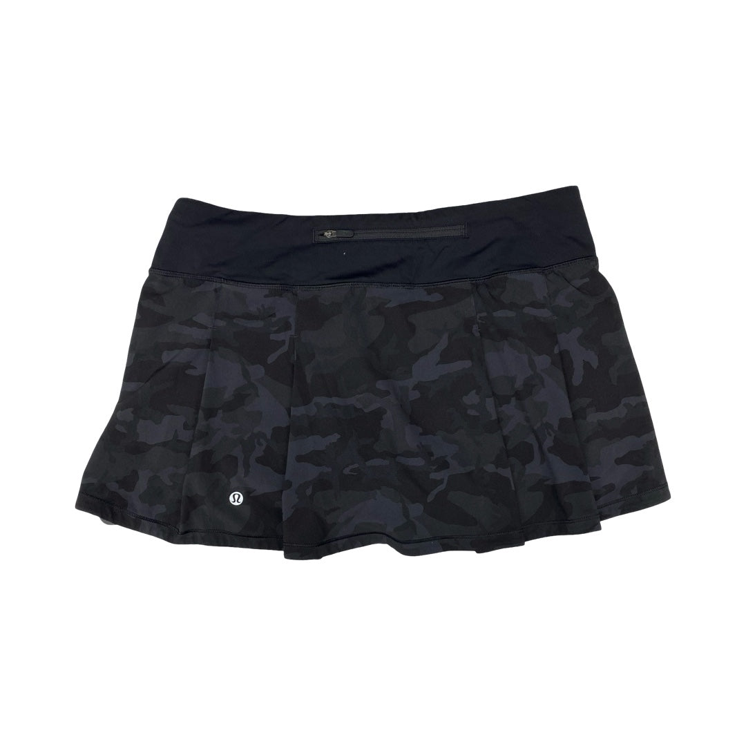 Athletic Skort By Lululemon In Camouflage Print, Size:8