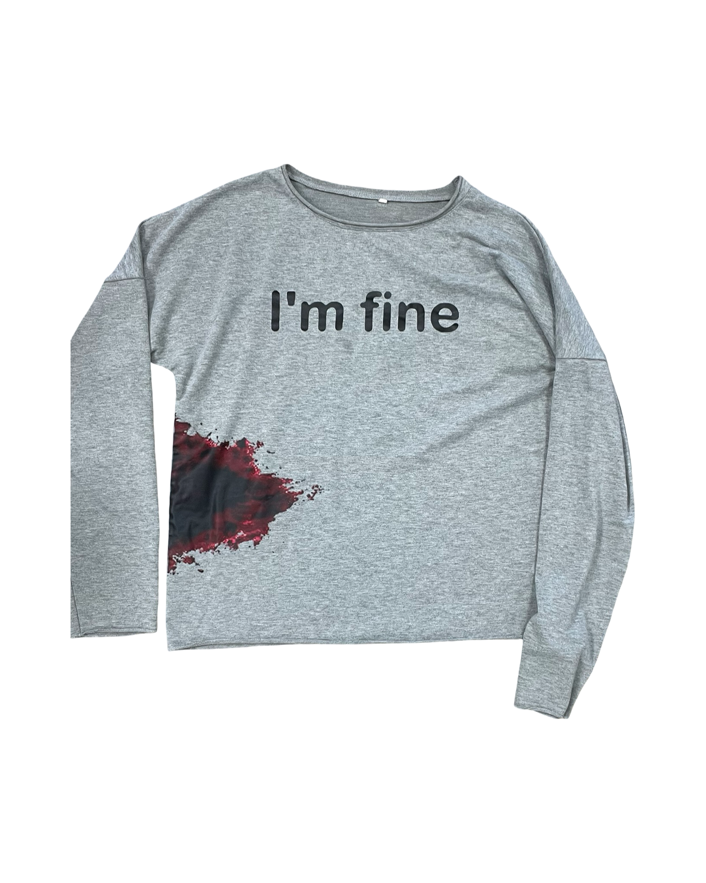 Sweatshirt Collar By Clothes Mentor In Grey, Size:S