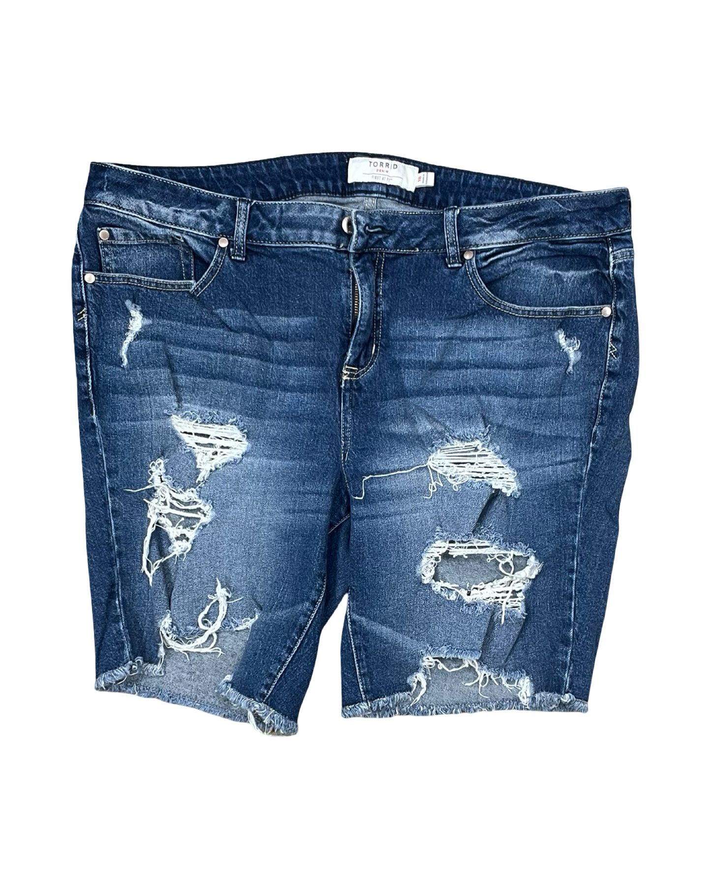 Shorts By Torrid In Blue Denim, Size:18