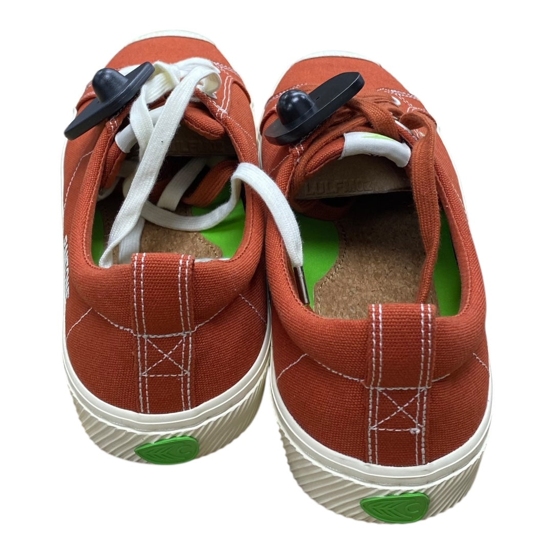 Shoes Sneakers By Clothes Mentor In Orange, Size:12.5