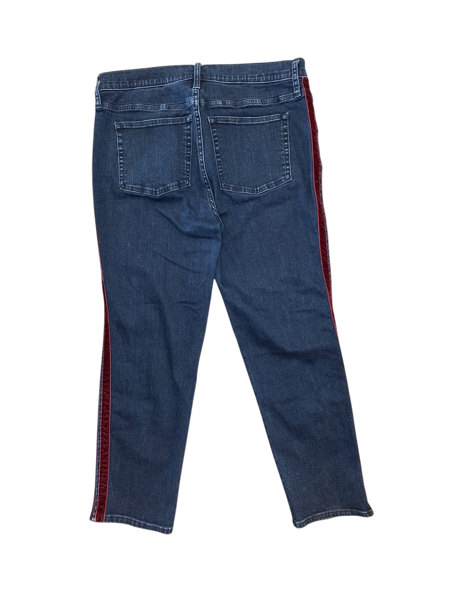 Jeans Straight By J. Crew In Blue Denim, Size:14