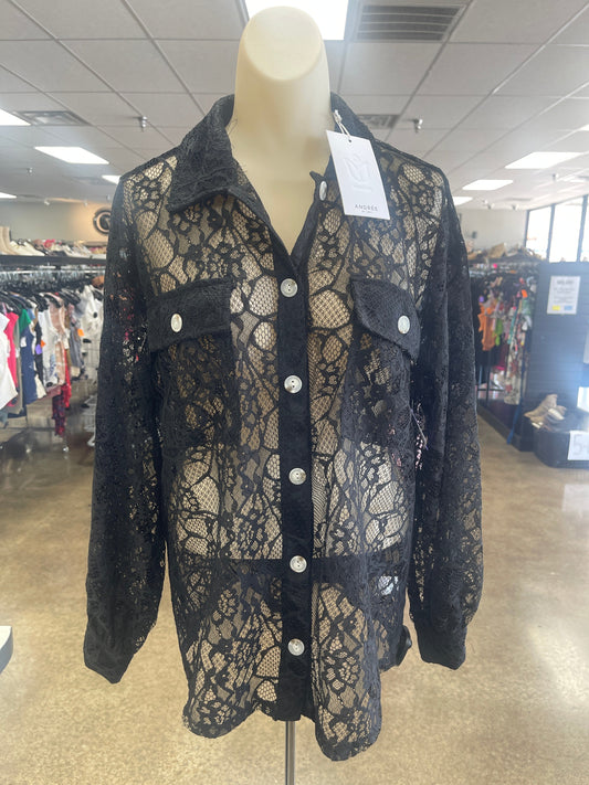 Top Ls By Andree By Unit In Black, Size:M